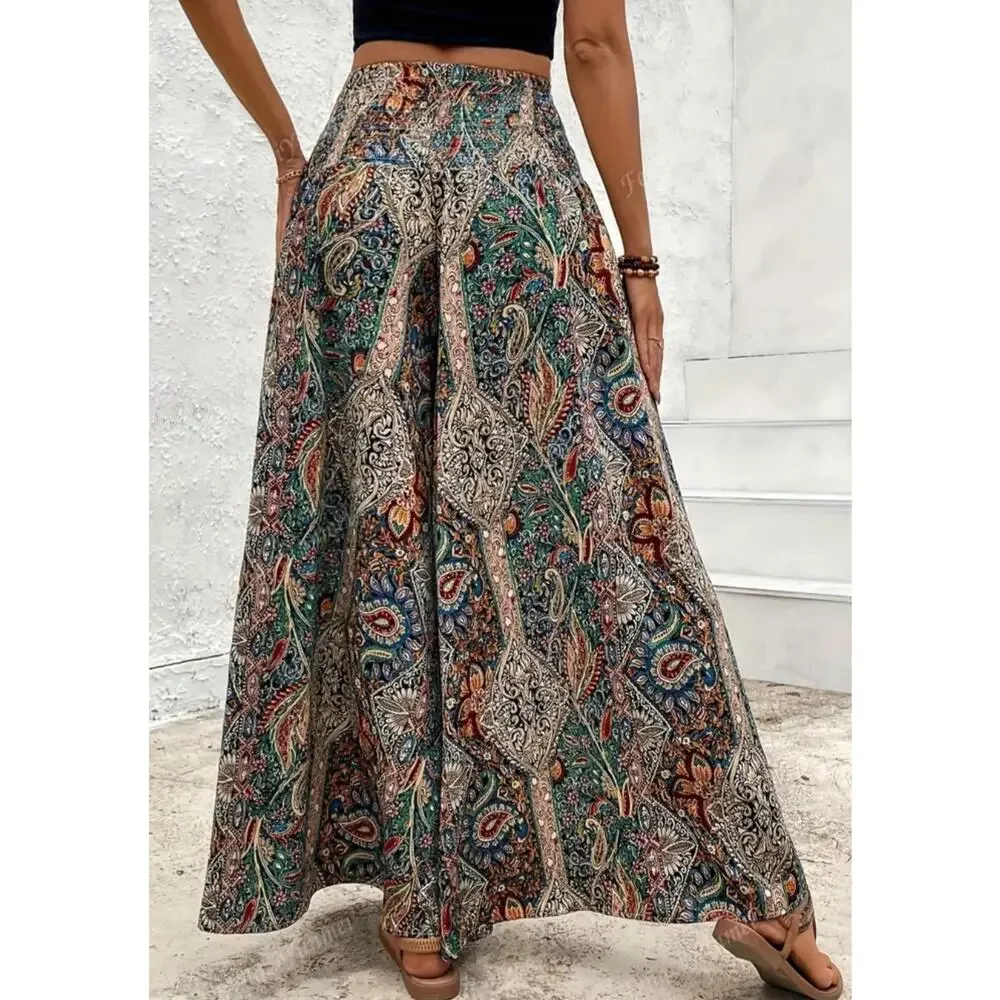Boho Wide Leg Flowy Pants NWOT ❤️